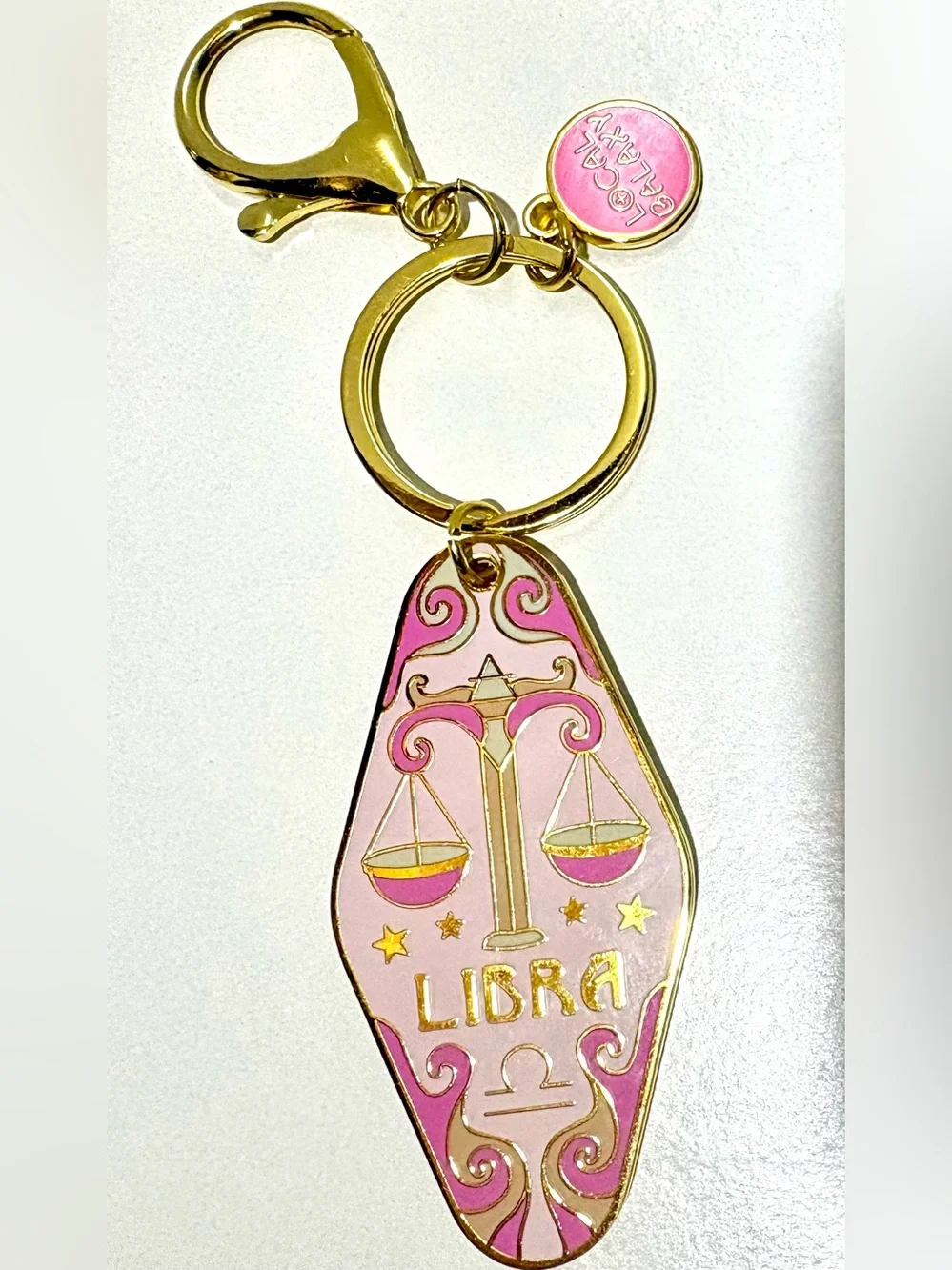 Libra Zodiac Keychain Bag Charm